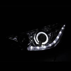 Anzo USA - 121476 | Anzo USA Projector Headlights w/ Halo Black (2012-203 Accent ) - Image 3