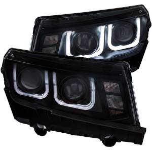 121508 | Anzo USA Projector Headlights w/ U-Bar Black (2014-2015 Camaro)