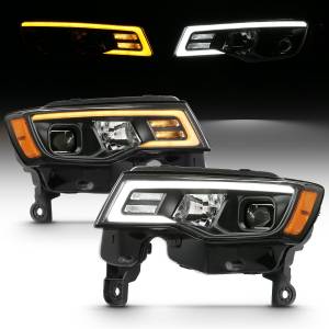 Anzo USA - 111418 | Anzo USA Projector Headlights Plank Style w/Switchback Black (2017-2022 Grand Cherokee) - Image 7