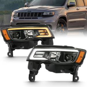 Anzo USA - 111418 | Anzo USA Projector Headlights Plank Style w/Switchback Black (2017-2022 Grand Cherokee) - Image 8