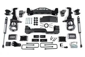 BDS1579FS | BDS Suspension 6 Inch Lift Kit For Ford F-150 4WD | 2021-2024 | Rear 5 Inch Block Kit, Rear Fox 2.0 Performance Series Shocks