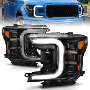 Anzo USA - 111519 | Anzo USA Full Led Projector Headlight w/ Light Bar Sequential Signal Black (2018-2020 F150 Pickup) - Image 7