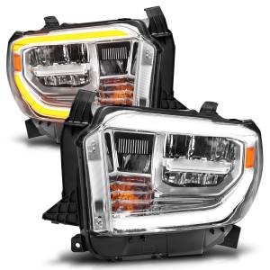 Anzo USA - 111534 | Anzo USA LED Crystal Headlights w/ Switchback Chrome Housing w/ DRL (2014-2021 Tundra) - Image 2