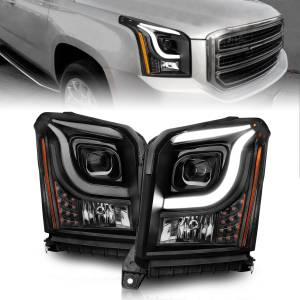 Anzo USA - 111535 | Anzo USA Projector Headlights w/ Light Bar Black (2015-2020 Yukon) - Image 7