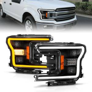 Anzo USA - 111570 | Anzo USA Full Led Projector Headlights w/ Light Bar Switchback Sequential Black Housing w/ Initiation Light (2018-2020 F150 Pickup) - Image 6