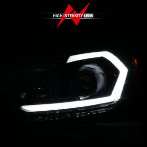 Anzo USA - 121562 | Anzo USA Projector Headlights w/ Light Bar Black Housing w/ DRL (2014-2016 Forte) - Image 6