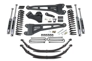 BDS1597H | BDS Suspension 4 Inch Lift Kit With Radius Arm For Ford F-250/F-350 Super Duty 4WD | 2011-2016 | Diesel | Rear Lift Leaf Springs, NX2 Nitro Series Shocks