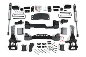 BDS1908FS | BDS Suspension 4 Inch Lift Kit For Ford F-150 4WD | 2015-2020 | Rear 3 Inch Block Kit, Rear Fox 2.0 Performance Shocks