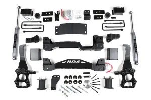 BDS1908H | BDS Suspension 4 Inch Lift Kit For Ford F-150 4WD | 2015-2020 | Rear 3 Inch Block Kit, Rear NX2 Nitro Series Shocks