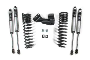 BDS1910FS | BDS Suspension 1-2 Inch Leveling Kit With Performance Springs For Ford  F-250 / F-350 Super Duty 4WD | 2017-2019 1" Lift / 2020-2024 2" Lift | Diesel | Fox 2.0 Performance Series Shocks
