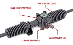 Rough Country - 93158 | Rough Country Rack and Pinion Heavy Duty For Polaris RZR 800 S | 2009-2013 - Image 7