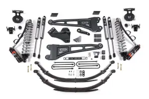 BDS1947FPE | BDS Suspension 6 Inch Lift Kit With Radius Arm & Fox 2.5 Performance Elite Coil-over Conversion For Ford F-250/F-350 Super Duty 4WD | 2005-2007 | Diesel | Rear Lift 6 Inch Leaf Springs