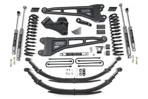 BDS1947H | BDS Suspension 6 Inch Lift Kit With Radius Arm For Ford F-250/F-350 Super Duty 4WD | 2005-2007 | Diesel | Rear Lift 6 Inch Leaf Springs, NX2 Nitro Series Shocks