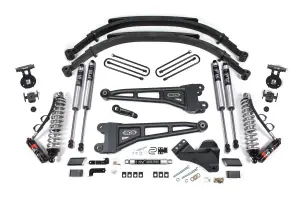 BDS2208FPE | BDS Suspension 5 Inch Lift Kit With Radius Arm & Fox 2.5 Performance Elite Coil-over Conversion For Ford F-250 / F-350 Super Duty 4WD | 2023-2024 | Diesel | Rear Lift Leaf Springs, Fox 2.0 Performance Series Shocks