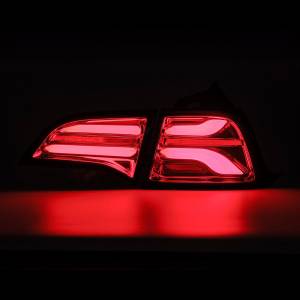 AlphaREX - 601020 | AlphaRex PRO-Series LED Tail Lights For Tesla Model 3 (2017-2023) / Model Y Without Stock Amber Turn Signal (2020-2024) | Red Smoke - Image 7