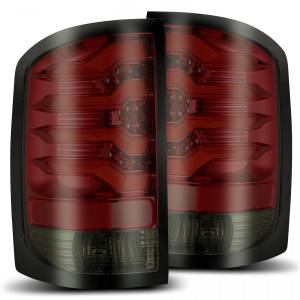 630020 | AlphaRex PRO-Series LED Tail Lights GMC Sierra 1500 / 2500 HD / 3500 HD (2014-2018) | Red Smoke