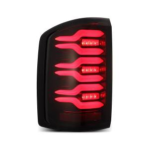 AlphaREX - 630050 | AlphaRex LUXX-Series LED Tail Lights GMC Sierra 1500 / 2500 HD / 3500 HD (2014-2018) | Black Red - Image 2