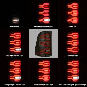 AlphaREX - 640050 | AlphaRex LUXX-Series LED Tail Lights For Ram 1500 (2019-2024) | Black Red - Image 6