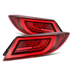 675030 | AlphaRex LUXX-Series LED Tail Lights For Toyota GR86 / Subaru BRZ (2021-20214) | Vivid Red