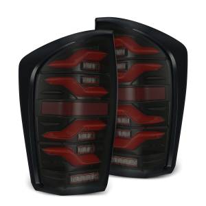 680000 | AlphaRex LUXX-Series LED Tail Lights For Toyota Tacoma (2016-2023) | Black-Red