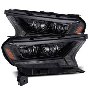 880119 | AlphaRex PRO-Series Halogen Projector Headlights For 19-22 Ford Ranger (2019-2021) | Alpha-Black