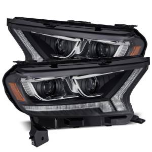 AlphaREX - 880120 | AlphaRex PRO-Series Halogen Projector Headlights For 19-22 Ford Ranger (2019-2021) | Black - Image 1