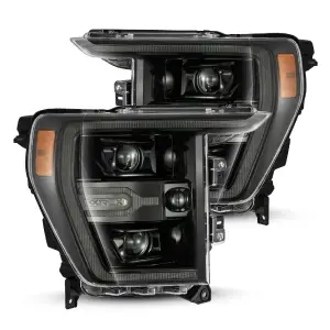 880169 | AlphaRex LUXX-Series LED Projector Headlights For Ford F-150 (2021-2023) / Ford F-150 Raptor (2021-2023) | Alpha-Black