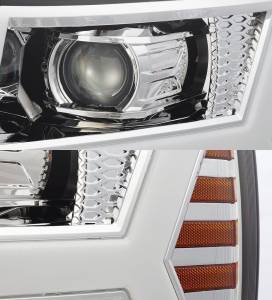 AlphaREX - 880204 | AlphaRex PRO-Series Halogen Projector Headlights For Chevrolet Silverado 1500 / 2500 HD / 3500 HD (2007-2013) | Chrome - Image 2