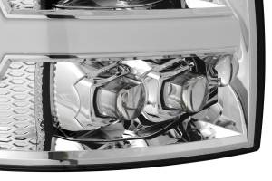 AlphaREX - 880207 | AlphaRex NOVA-Series LED Projector Headlights For Chevrolet Silverado 1500 / 2500 HD / 3500 HD (2007-2013) | Chrome - Image 3