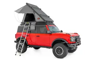 Rough Country - 99077 | Rough Country Hard Shell Low-Profile Aluminum Shell Roof Top Tent | Universal | Rack Mount With Bars Up To 3.5" Diameter - Image 4