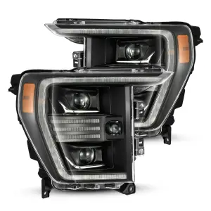 880293 | AlphaRex PRO-Series Halogen Projector Headlights For Ford F150 (2021-2023) | Black