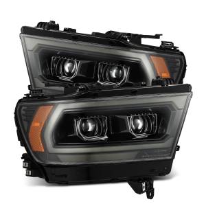 AlphaREX - 880573 | AlphaRex (MK II 2500 Style) PRO-Series Halogen Projector Headlights Ram 1500 (2019-2024) | Alpha-Black - Image 1