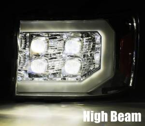 AlphaREX - 880607 | AlphaRex NOVA-Series LED Projector Headlights For GMC Sierra 1500 / 2500 HD / 3500 HD (2007-2013) | Chrome - Image 7