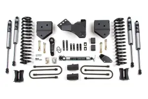 BDS542FS | BDS Suspension 4 Inch Lift Kit For Ford F-250/F-350 Super Duty 4WD | 2008-2010 | Gas | Rear Lift Block Kit Without Factory Overload, Fox 2.0 Performance Series Shocks