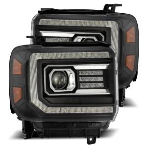 AlphaREX - 880615 | AlphaRex LUXX-Series LED Projector Headlights For GMC Sierra (2014-2018) | Black - Image 1