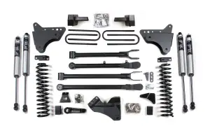 BDS544FS | BDS Suspension 4 Inch Lift Kit With 4 Link For Ford F-250/F-350 Super Duty 4WD | 2008-2010 | Gas | Rear Lift Block Kit Without Factory Overload, Fox 2.0 Performance Series Shocks