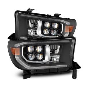 880818 | AlphaRex MK II NOVA-Series LED Projector Headlights For Toyota Tundra (2007-2013) / Toyota Sequoia (2008-2017) | With Level Adjuster | Black