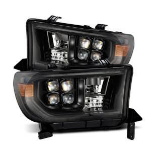880820 | AlphaRex MK II NOVA-Series LED Projector Headlights For Toyota Tundra (2007-2013) / Toyota Sequoia (2008-2017) | With Level Adjuster | Alpha-Black