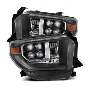 880833 | AlphaRex MK II NOVA-Series LED Projector Headlights Toyota Tundra (2014-2021) | DRL (White/Amber) | Black