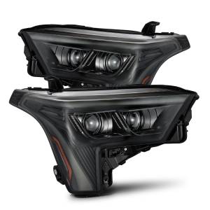 880863 | AlphaRex LUXX-Series LED Projector Headlights Toyota Tundra/Sequoia (2022-2024) | White DRL | Alpha-Black