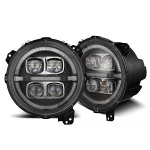 AlphaREX - 880868 | AlphaRex NOVA-Series LED Projector Headlights Jeep Wrangler JL/Gladiator JT (2018-2024) | Black - Image 1