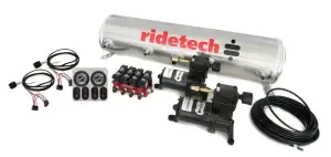 Ridetech - RT30154100 | RideTech Analog Air Ride Suspension Control System | 5 Gallon Dual Compressor-1/4? Valves - Image 1