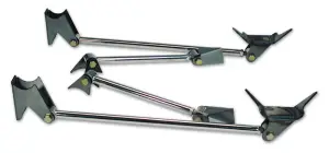 Ridetech - RT18987999 | RideTech Triangulated Four Link | Universal Weld-in with black powder coated bars - Image 1