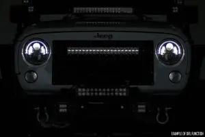 Rough Country - 70920BD | Rough Country 20 Inch Black Series CREE LED Light Bar | Universal | Dual Row, Cool White DRL - Image 2