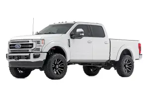 Rough Country - S-F21112 | Rough Country Sport Fender Flares For Ford F-250 / F-350 Super Duty | 2017-2022 | Flat Black - Image 4