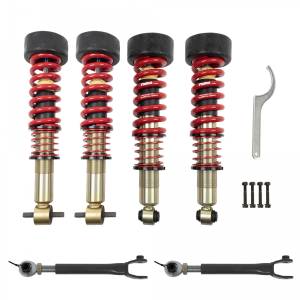 1036SPC | Belltech 0.5 to 3 Inch Front / 1-4.5 Inch Rear Complete Lowering Kit with Street Performance Coilovers (2021-2023 Suburban, Yukon 2WD/4WD)