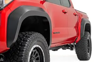 Rough Country - O-T12421-040 | Rough Country Sport Fender Flares For Toyota Tacoma 2/4WD (2024-2024) | Ice Cap - Image 4