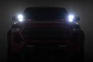 Rough Country - 72101 | Rough Country LED Ditch Light Kit For Toyota Tacoma (2024-2024) | Black Series With Spot Beam - Image 5