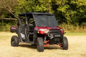 Rough Country - 93155RED | Rough Country High Clearance With 2 Inch Forward Offset Forged Aluminum Control Arms For Polaris Ranger 1000XP (2017-2023) | Red Finish - Image 10