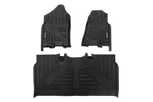 FF-31422 | Rough Country Flex-Fit Floor Mats For Ram 1500 (2019-2024) / Ram 1500 TRX (2021-2024) | Front & Rear